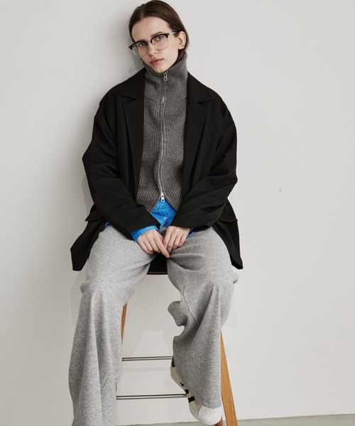 Auntie Rosa Holiday（アンティローザホリデー）の「ジップアップニットベスト（ベスト・レディース・ブラック/アイボリー/グレー・FREE）」の21枚目の写真