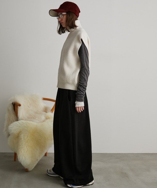 ジップアップニットベスト（ベスト）｜Auntie Rosa Holiday（アンティ