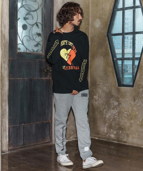 seventy seven（セブンティセブン）の「mlt5423-middle onz over size L-S t-shirt(77heart) ロングスリーブTシャツ(7725W200)（Tシャツ/カットソー・メンズ・グレー/ブラック/ホワイト・S/XL/L/M）」の8枚目の写真