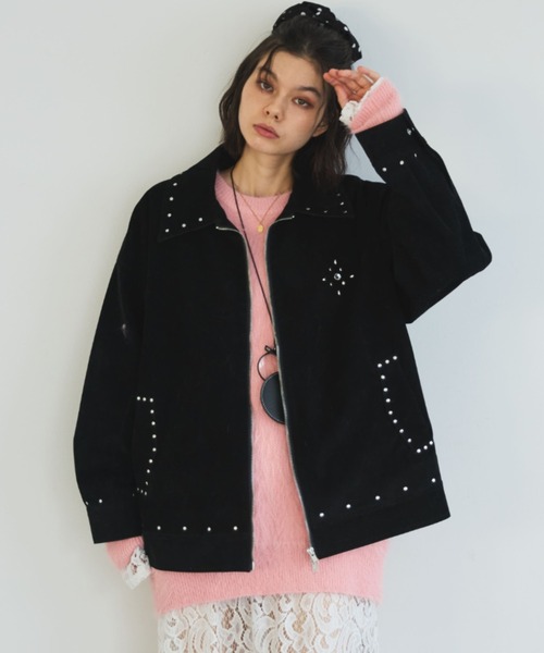セール】【ZOZO限定】SUEDE STUDS JACKET/スエードスタッズジャケット