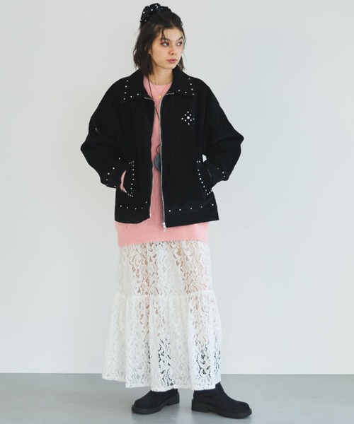 セール】【ZOZO限定】SUEDE STUDS JACKET/スエードスタッズジャケット