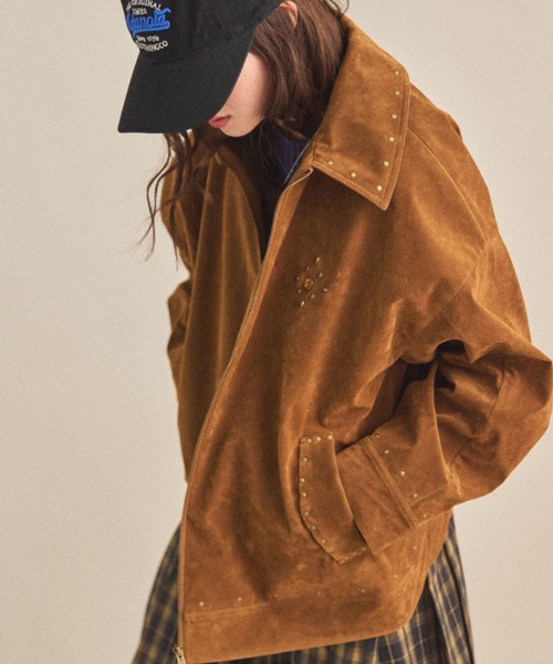 MIRROR STOKE(ミラーストーク)の「【ZOZO限定】SUEDE STUDS JACKET/スエードスタッズジャケット(その他アウター・レディース・ブラック/キャメル・MEDIUM)」の14枚目の写真