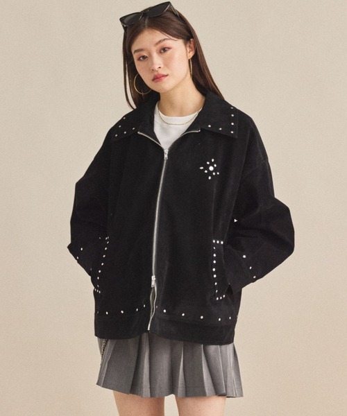 セール】【ZOZO限定】SUEDE STUDS JACKET/スエードスタッズジャケット