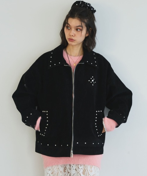 セール】【ZOZO限定】SUEDE STUDS JACKET/スエードスタッズジャケット