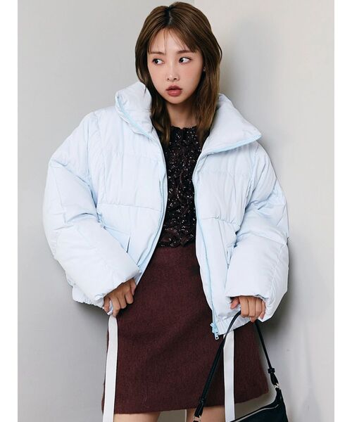 セール】スタンドカラーボリュームダウン（ダウンジャケット