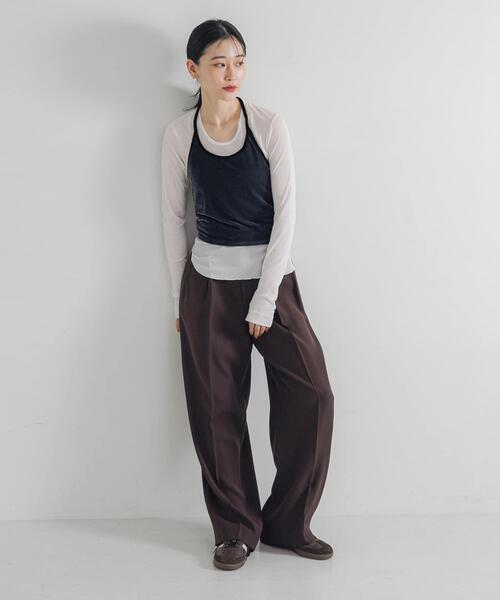 URBAN RESEARCH(アーバンリサーチ)の「ホルターネックベロアビスチェ(その他トップス・レディース・ブルー/ブラック・FREE)」の9枚目の写真