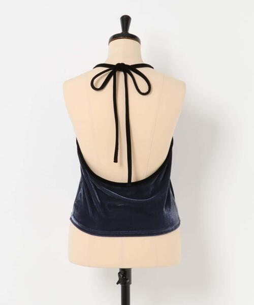 URBAN RESEARCH(アーバンリサーチ)の「ホルターネックベロアビスチェ(その他トップス・レディース・ブルー/ブラック・FREE)」の11枚目の写真