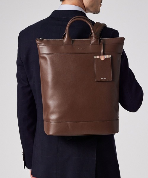 Paul Smith（ポールスミス）の「モダンビジネス 2WAYバックパック【553433 N143R】（バックパック/リュック・メンズ・ダークブラウン/ブラック・FREE）」の2枚目の写真