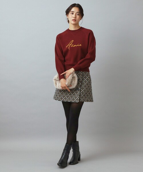 DRESSTERIOR（ドレステリア）の「【CLASSY.12月号掲載】アニージャカードニット（ニット/セーター・レディース・ネイビー系3/チョコ/ベージュ系その他6・38/36/34/40）」の13枚目の写真