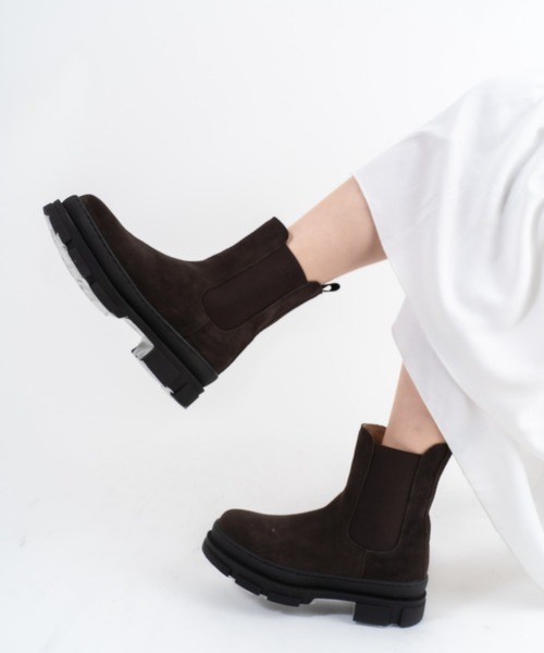 REMME(レメ)の「【REMME】サイドゴアブーツ ショートブーツ(ブーツ・レディース・ブラック/ダークブラウン・36/37/38)」の10枚目の写真