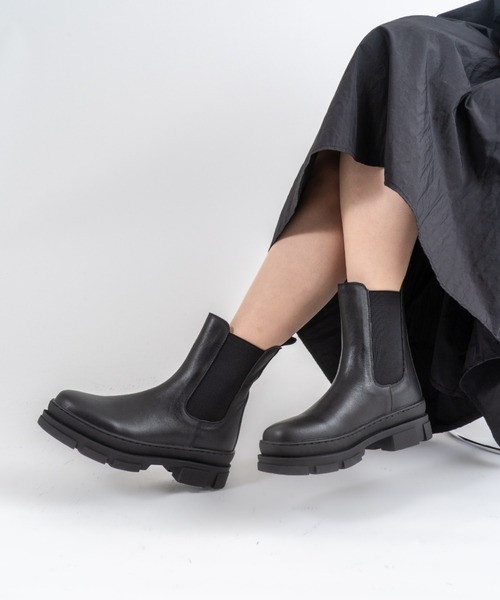 REMME(レメ)の「【REMME】サイドゴアブーツ ショートブーツ(ブーツ・レディース・ブラック/ダークブラウン・36/37/38)」の6枚目の写真