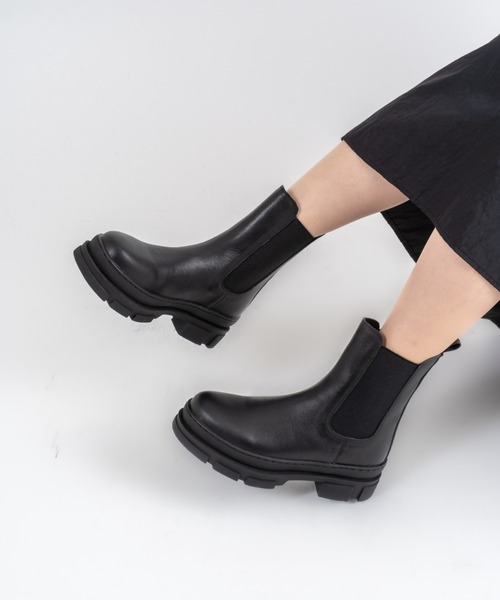 REMME(レメ)の「【REMME】サイドゴアブーツ ショートブーツ(ブーツ・レディース・ブラック/ダークブラウン・36/37/38)」の7枚目の写真