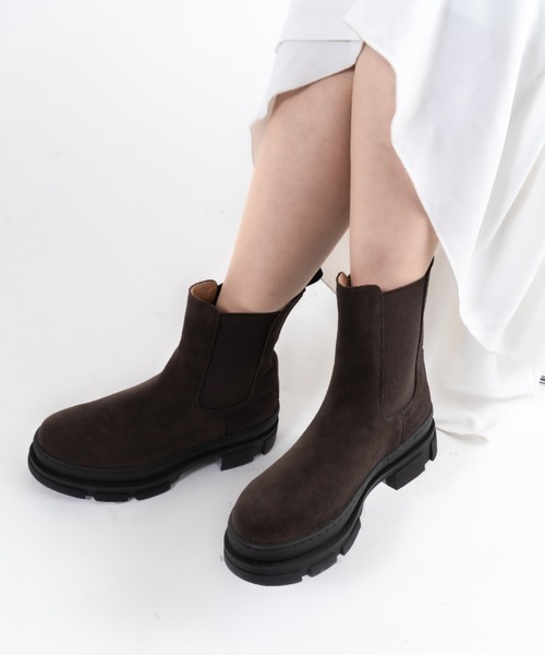 REMME(レメ)の「【REMME】サイドゴアブーツ ショートブーツ(ブーツ・レディース・ブラック/ダークブラウン・36/37/38)」の12枚目の写真