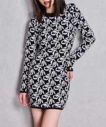 GYDA | GYDA pattern プチハイニットワンピース(ワンピース)