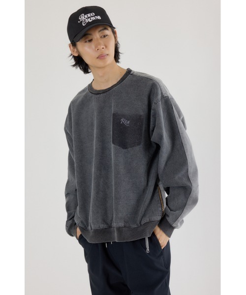 RODEO CROWNS WIDE BOWL（ロデオクラウンズワイドボウル）の「バリエーションデニムトップス（その他トップス・メンズ・ブラック/ライトブルー・MEDIUM/LARGE）」の11枚目の写真