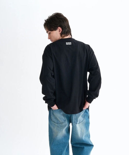 ELEMENT(エレメント)の「ELEMENT メンズ CAMOCHILL LS ロンT 【2025年秋冬モデル】/エレメントフロントプリント長袖ロンT(Tシャツ/カットソー・メンズ・ブラック/ライトグリーン/ホワイト・X-LARGE/LARGE/MEDIUM)」の9枚目の写真