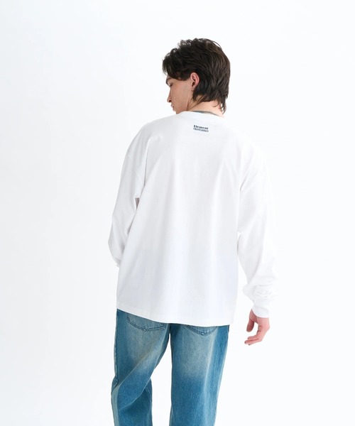 ELEMENT(エレメント)の「ELEMENT メンズ CAMOCHILL LS ロンT 【2025年秋冬モデル】/エレメントフロントプリント長袖ロンT(Tシャツ/カットソー・メンズ・ブラック/ライトグリーン/ホワイト・X-LARGE/LARGE/MEDIUM)」の4枚目の写真