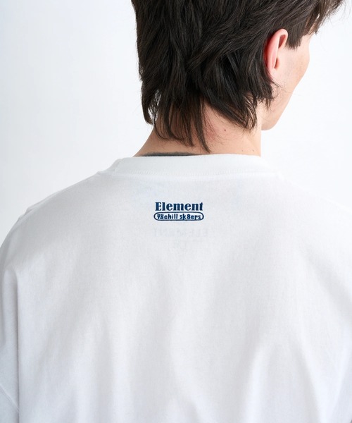 ELEMENT(エレメント)の「ELEMENT メンズ CAMOCHILL LS ロンT 【2025年秋冬モデル】/エレメントフロントプリント長袖ロンT(Tシャツ/カットソー・メンズ・ブラック/ライトグリーン/ホワイト・X-LARGE/LARGE/MEDIUM)」の6枚目の写真