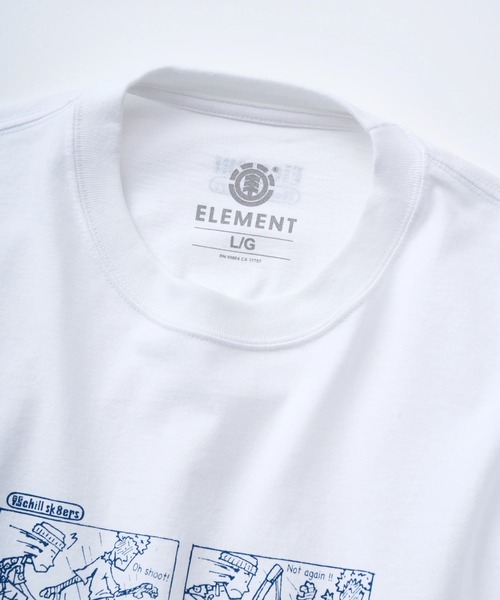 ELEMENT(エレメント)の「ELEMENT メンズ CAMOCHILL LS ロンT 【2025年秋冬モデル】/エレメントフロントプリント長袖ロンT(Tシャツ/カットソー・メンズ・ブラック/ライトグリーン/ホワイト・X-LARGE/LARGE/MEDIUM)」の8枚目の写真