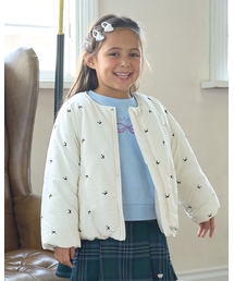 Lycee mine（リセマイン）の「アソート総刺しゅうノーカラーブルゾン（ブルゾン）」