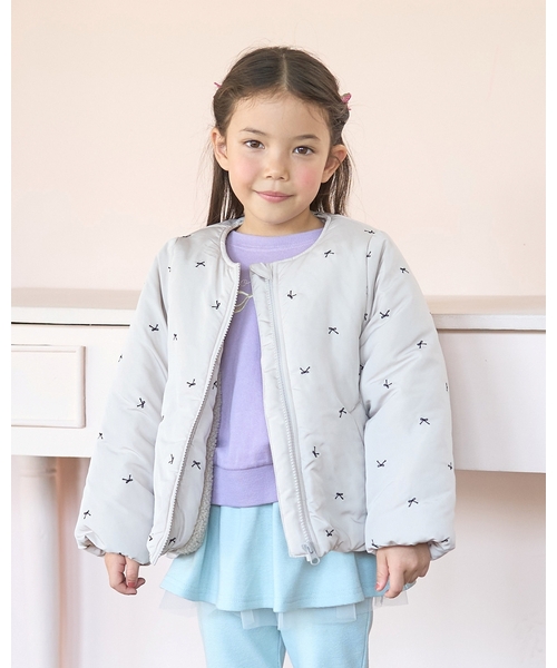 Lycee mine(리세마인)의 「아소트 총 자수 노 컬러 블루존(블루존)」｜그레이쉬 베이지