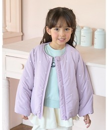 0658 neon light blouson パープル紫 ブルゾン ブルゾン（パープル/紫色系・ショート丈）ファッション通販