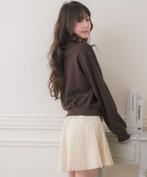 ems excite(エムズエキサイト)の「レース&リボンつきトラックJK(その他アウター・レディース・ダークグレー/ダークブルー/ブラウン・FREE)」の11枚目の写真