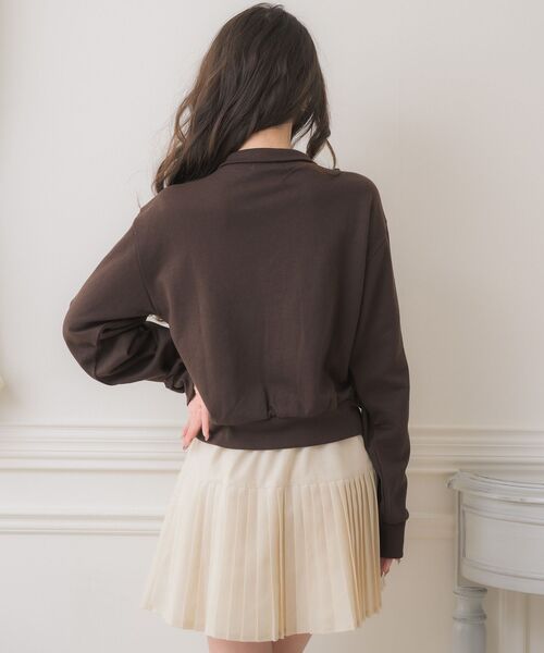 ems excite(エムズエキサイト)の「レース&リボンつきトラックJK(その他アウター・レディース・ダークグレー/ダークブルー/ブラウン・FREE)」の12枚目の写真