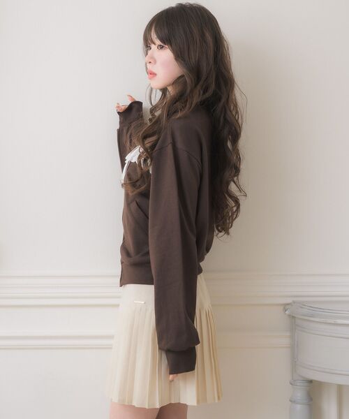 ems excite(エムズエキサイト)の「レース&リボンつきトラックJK(その他アウター・レディース・ダークグレー/ダークブルー/ブラウン・FREE)」の13枚目の写真