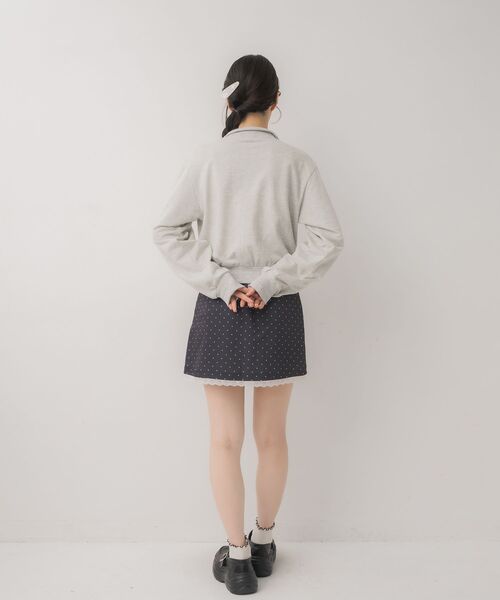 ems excite(エムズエキサイト)の「レース&リボンつきトラックJK(その他アウター・レディース・ダークグレー/ダークブルー/ブラウン・FREE)」の16枚目の写真