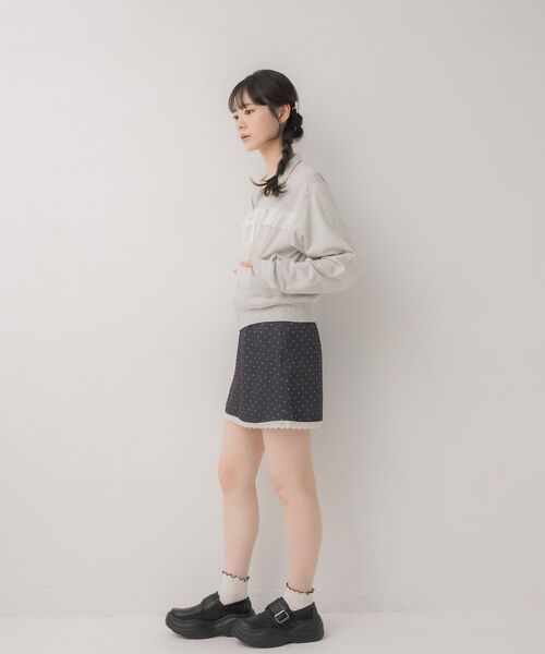 ems excite(エムズエキサイト)の「レース&リボンつきトラックJK(その他アウター・レディース・ダークグレー/ダークブルー/ブラウン・FREE)」の17枚目の写真