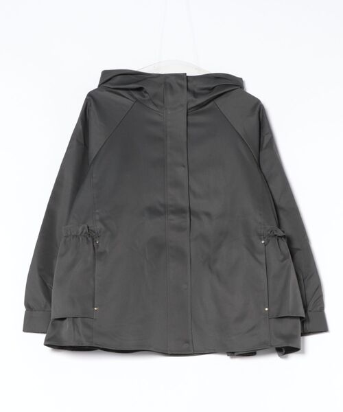 Jines（ジネス）の「【撥水加工】ナチュラルストレッチ バックギャザーマウンテンパーカー（マウンテンパーカー・レディース・チャコールグレー/キャメル/ネイビー・38）」の8枚目の写真