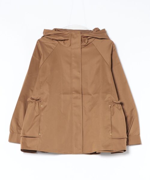 Jines（ジネス）の「【撥水加工】ナチュラルストレッチ バックギャザーマウンテンパーカー（マウンテンパーカー・レディース・チャコールグレー/キャメル/ネイビー・38）」の10枚目の写真