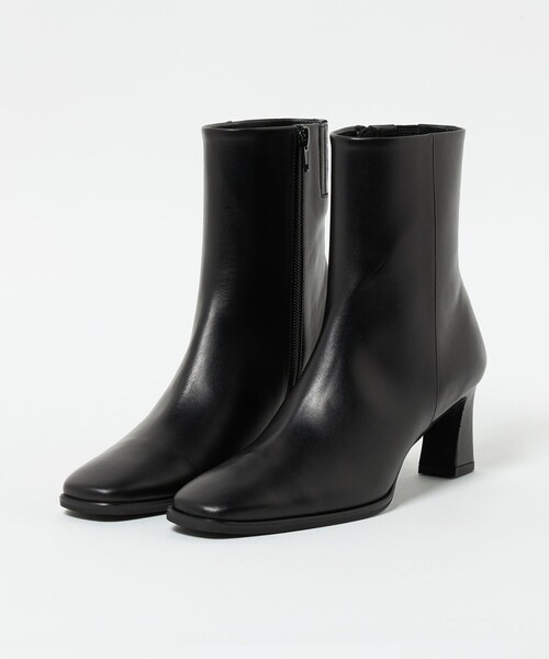 ODETTE E ODILE(オデットエオディール)の「スクエアプレーン ショートブーツ60↑(ブーツ・レディース・ダークブラウン/ベージュ/ブラック・23.5cm/24cm/22.5cm/25cm/23cm/22cm/24.5cm)」の6枚目の写真