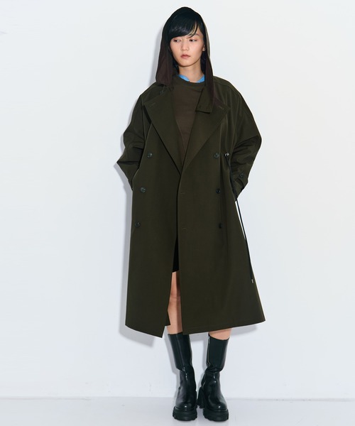 VACHEMENT/ヴァシュモン】 リサイクルシェルタフタ トレンチコート
