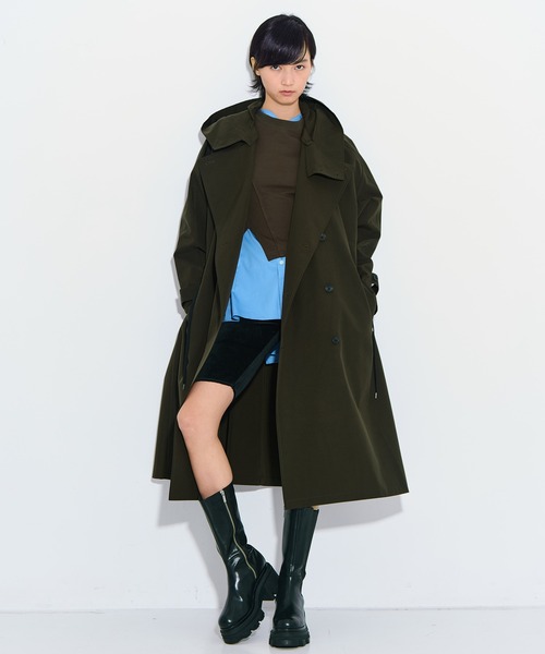 VACHEMENT/ヴァシュモン】 リサイクルシェルタフタ トレンチコート