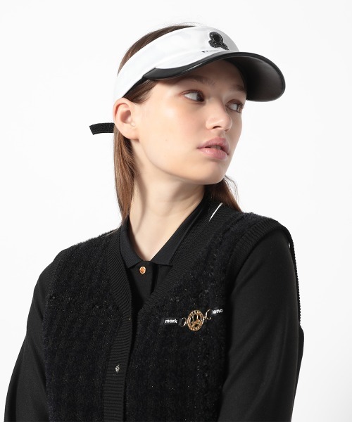 MARK & LONA（マークアンドロナ）の「Gauge Crystal Icon Visor | MEN and WOMEN（サンバイザー・メンズ・ブラック/ブラウン/ホワイト・FREE）」の2枚目の写真