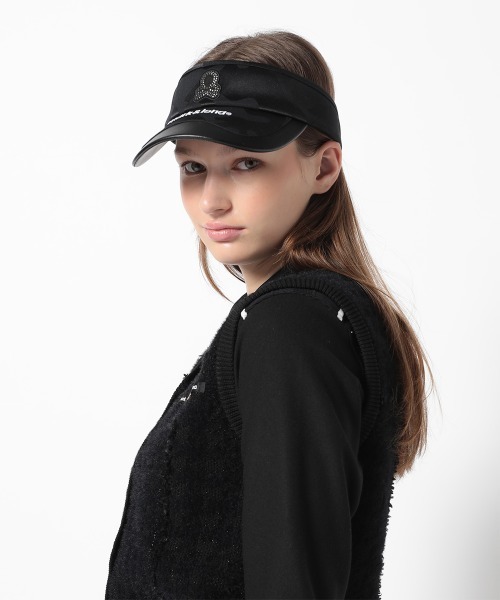 MARK & LONA（マークアンドロナ）の「Gauge Crystal Icon Visor | MEN and WOMEN（サンバイザー・メンズ・ブラック/ブラウン/ホワイト・FREE）」の3枚目の写真
