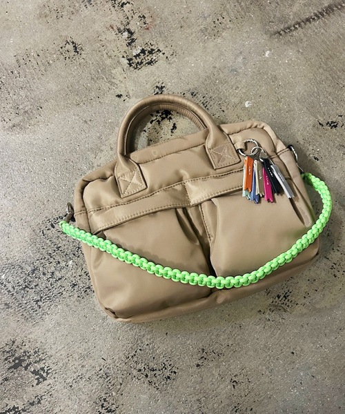COMMON WARE(コモンウェアー)の「EM:cheek チーク W pocket 3way boston ダブルポケット3WAYボストン(ボストンバッグ・レディース・グレー/ブラック/ベージュ/カーキ・FREE)」の15枚目の写真