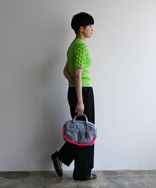 COMMON WARE(コモンウェアー)の「EM:cheek チーク W pocket 3way boston ダブルポケット3WAYボストン(ボストンバッグ・レディース・グレー/ブラック/ベージュ/カーキ・FREE)」の17枚目の写真