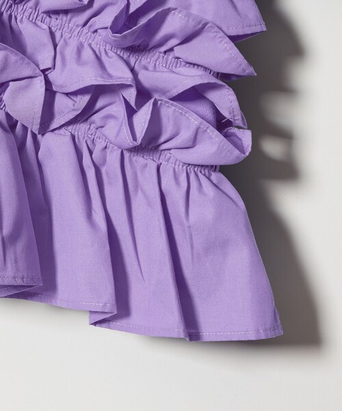 EMMEL REFINES＞EM ミニウラケ フリル 2WAY カーディガン