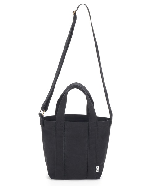 BILLABONG(ビラボン)の「BILLABONG レディース SHOULDER MINI TOTE B ショルダーバッグ 【2025年秋冬モデル】 @autumn /ビラボンロゴ刺繍2WAYミニトートバック(ショルダーバッグ・レディース・ブラウン/ブラック・FREE)」の4枚目の写真