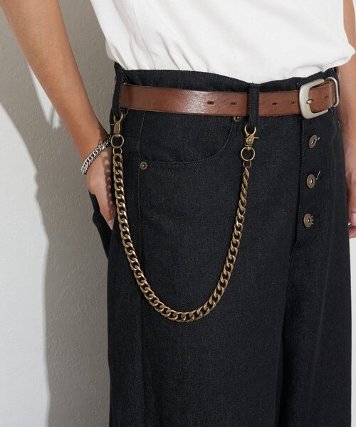 CIAOPANIC(チャオパニック)の「ヴィンテージライクウォレットチェーン(リング・メンズ・アンティークゴールド・FREE)」の2枚目の写真