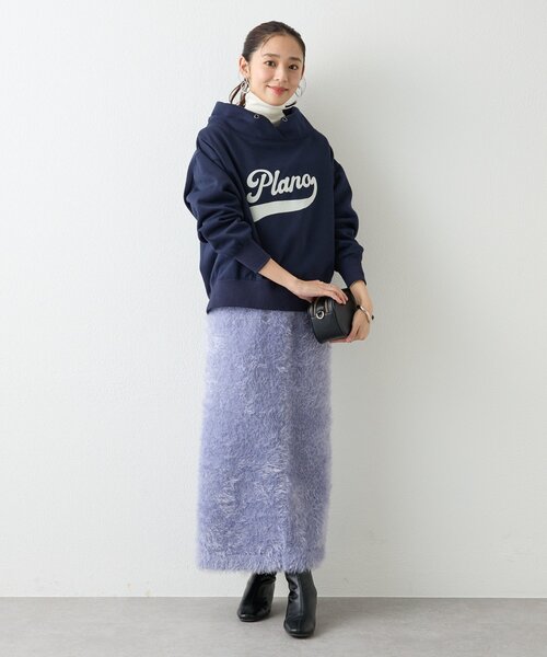 un dix cors（アンディコール）の「《大人カジュアルに》裏毛ロゴデザインネックプルオーバー（スウェット・レディース・グレー/ネイビー/バーガンディー/ホワイト系その他・FREE）」の10枚目の写真