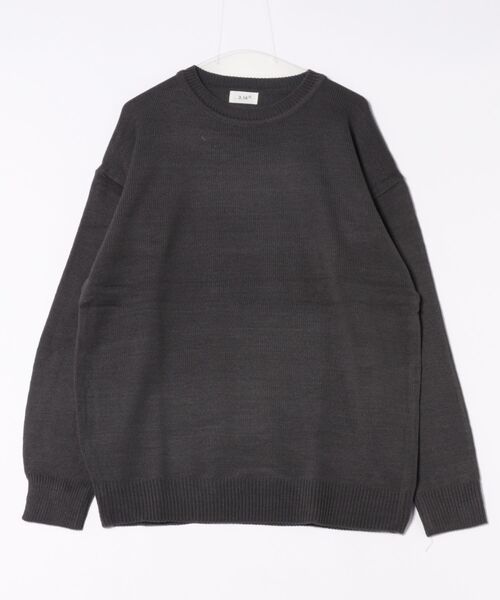 a.p.o.v.(エーピーオービー)の「a.p.o.v. カラーバリエーションオーバーサイズクルーネックニットセーター(ニット/セーター・メンズ・チャコール/ベージュ/ミント/ネイビー/パープル/イエロー/オレンジ/ホワイト/グリーン/ピンク/レッド/ブラック/ブルー・ONESIZE)」の18枚目の写真
