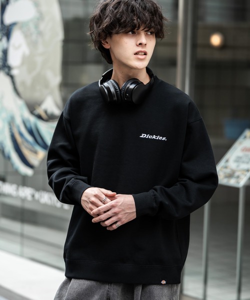 Dickies（ディッキーズ）の「Dickies 裏起毛バックプリント刺繍クルーネック長袖スウェットトレーナー（スウェット・メンズ・ブラウン/ネイビー/オートミール/ブラック系/ブラウン系/ブラック/ネイビー系/グレー系・M/LL/L）」の11枚目の写真
