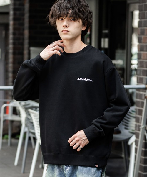 Dickies（ディッキーズ）の「Dickies 裏起毛バックプリント刺繍クルーネック長袖スウェットトレーナー（スウェット・メンズ・ブラウン/ネイビー/オートミール/ブラック系/ブラウン系/ブラック/ネイビー系/グレー系・M/LL/L）」の15枚目の写真