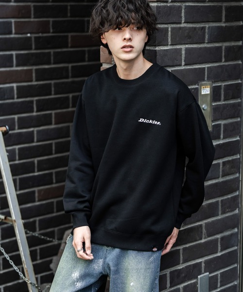 Dickies（ディッキーズ）の「Dickies 裏起毛バックプリント刺繍クルーネック長袖スウェットトレーナー（スウェット・メンズ・ブラウン/ネイビー/オートミール/ブラック系/ブラウン系/ブラック/ネイビー系/グレー系・M/LL/L）」の20枚目の写真