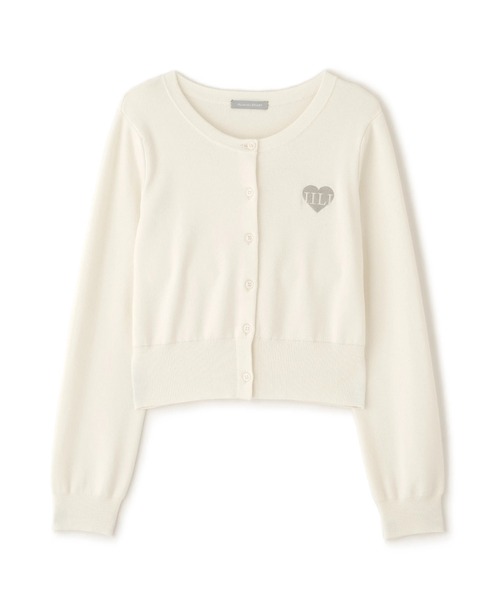 ハート刺繍カラーカーデ ◇ ハート刺繍カラーカーディガン（ニット/セーター）｜JILL by JILL