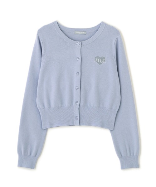 ハート刺繍カラーカーデ ◇ ハート刺繍カラーカーディガン（ニット/セーター）｜JILL by JILL